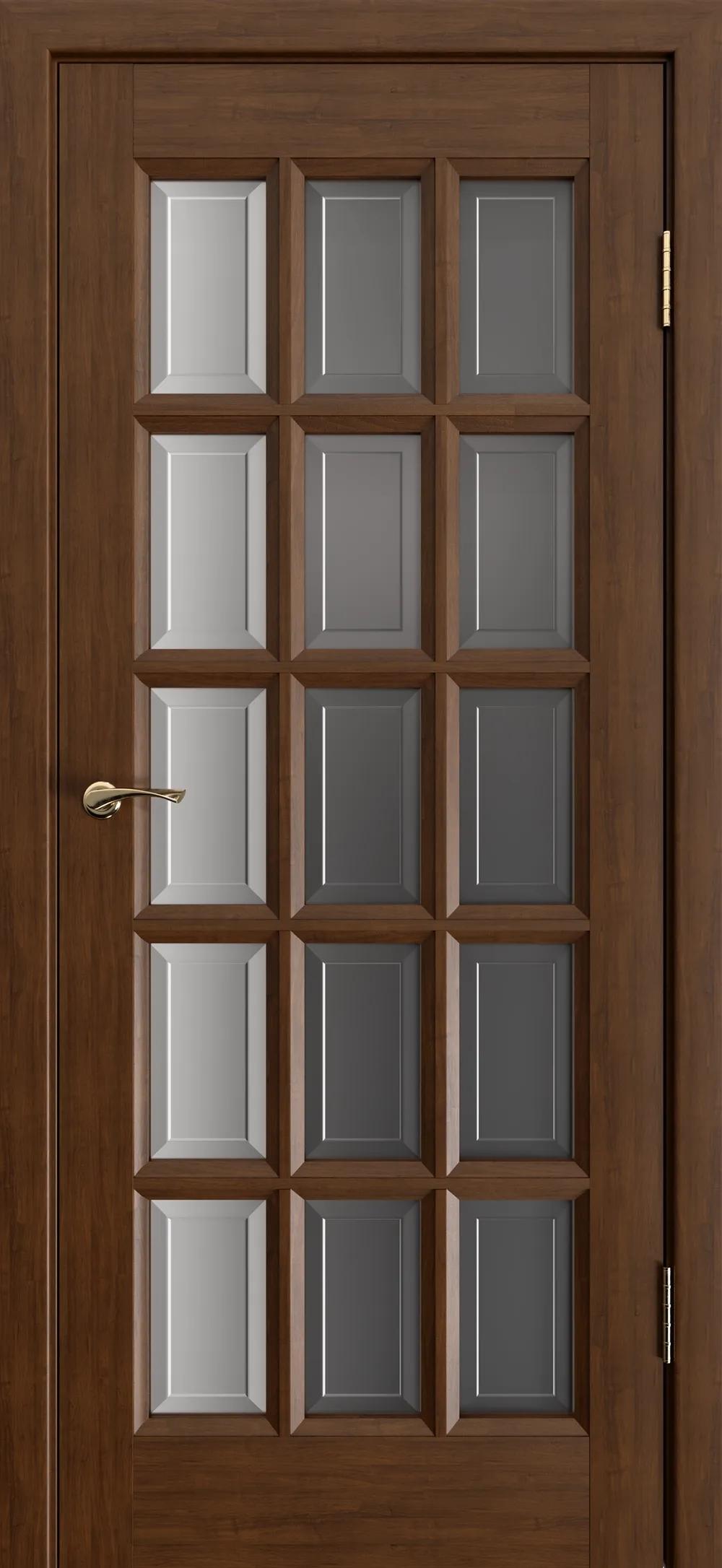 Дверь межкомнатная Массив ольхи Шарден ДО бронза фацет Античный орех