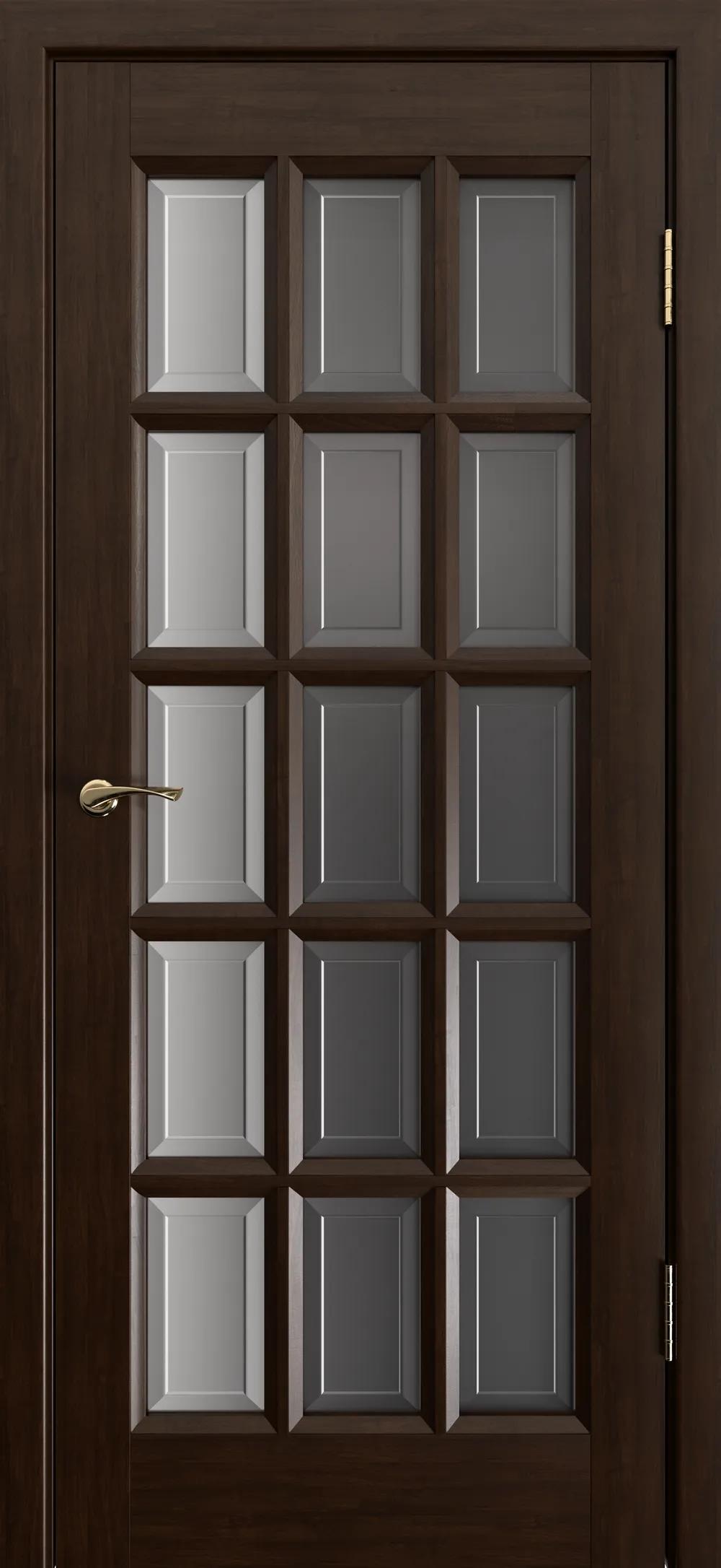 Дверь межкомнатная Массив ольхи Шарден ДО бронза фацет Венге