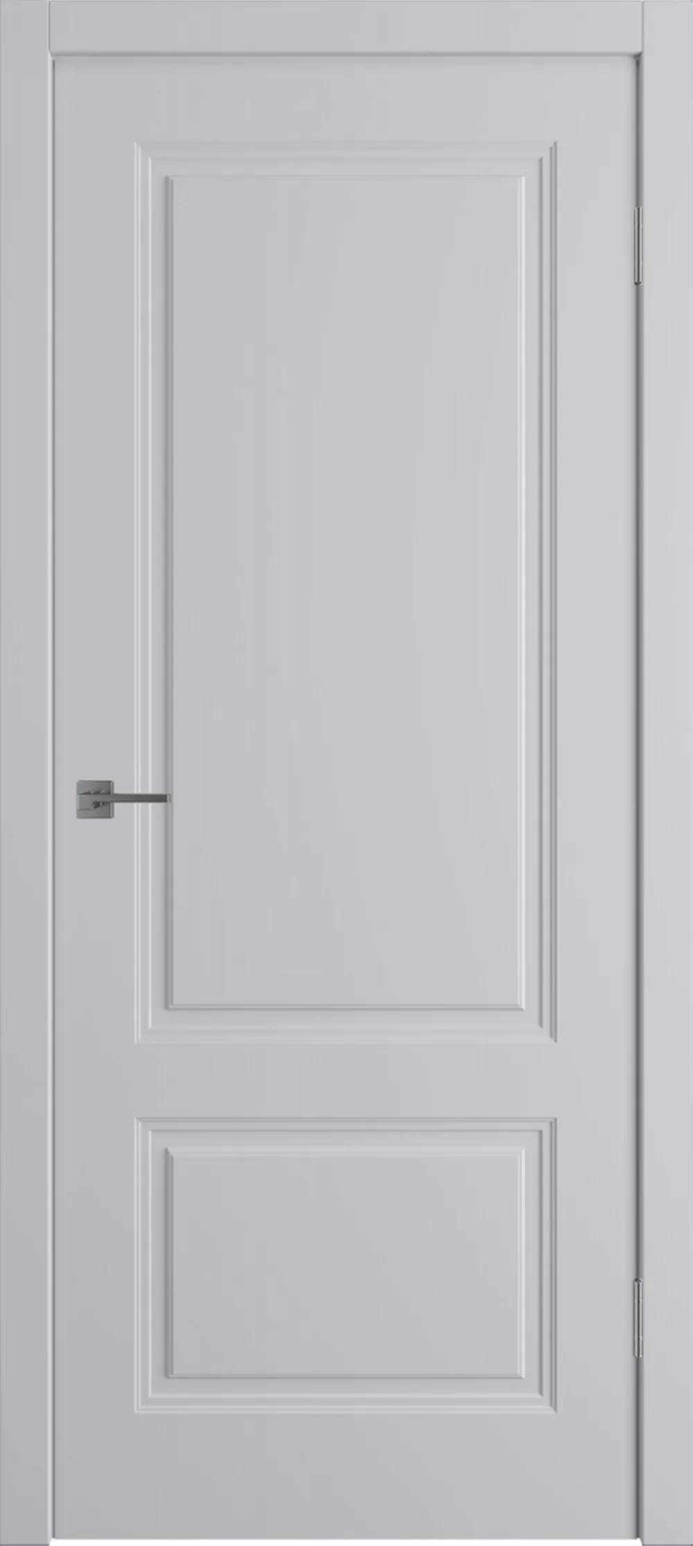 Дверь межкомнатная WINTER Норра 2 ДГ Светло-серая эмаль