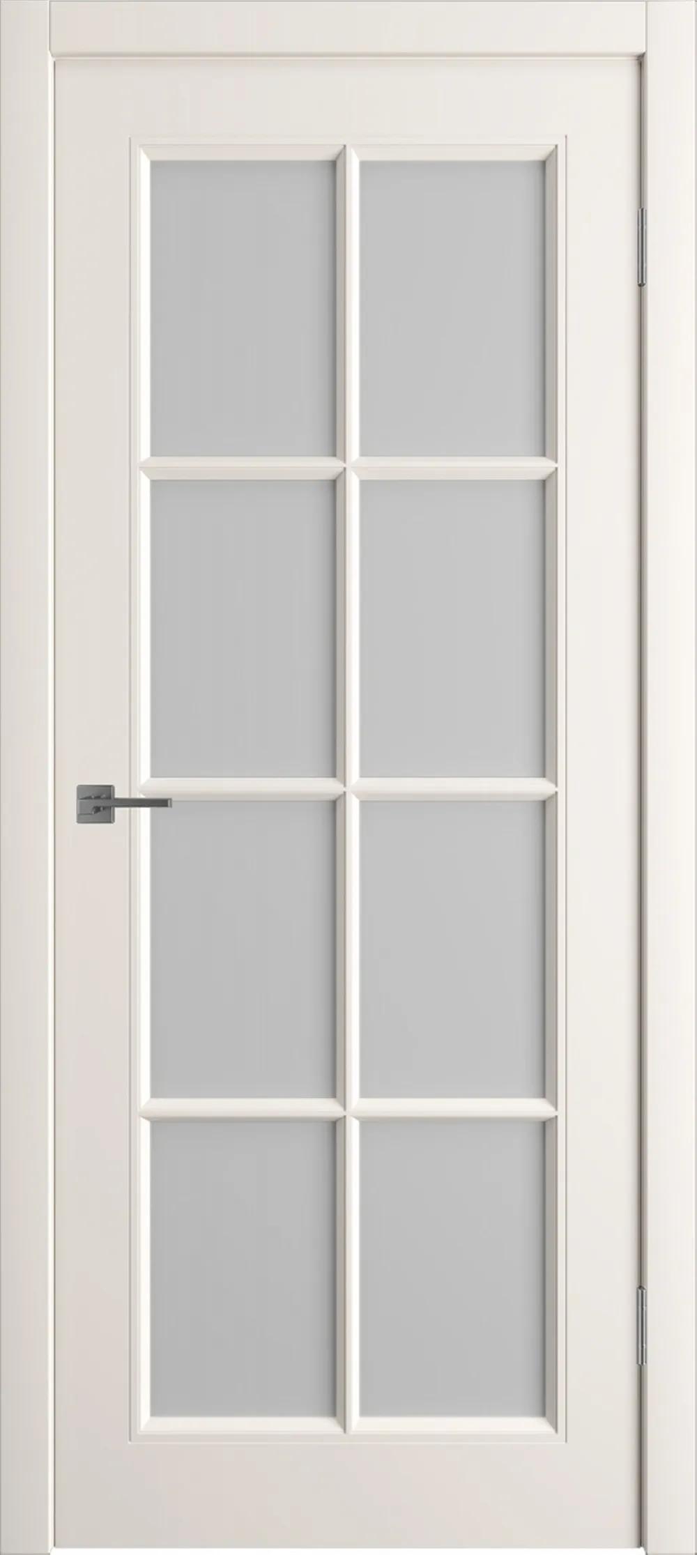 Дверь межкомнатная WINTER Моника 1 ДО мателюкс Слоновая кость эмаль