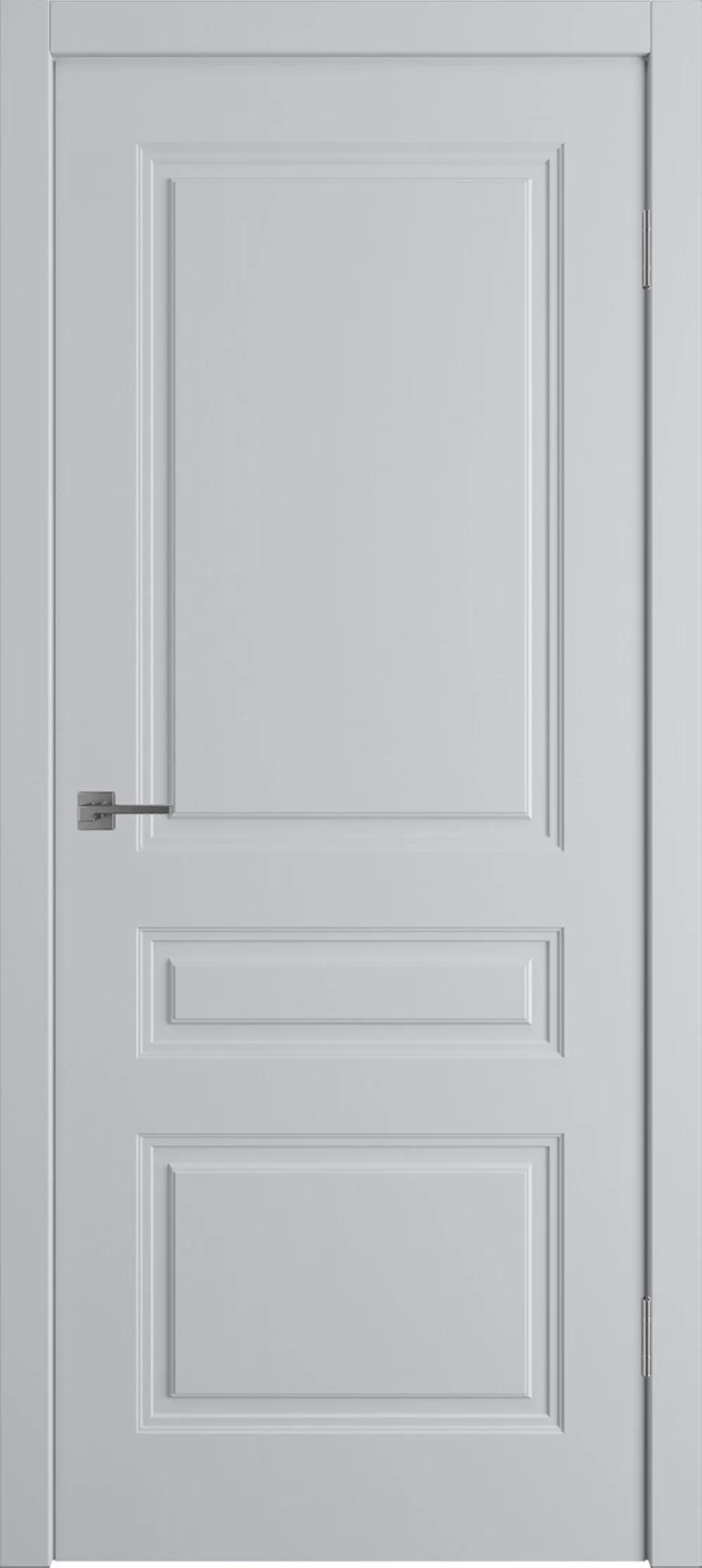 Дверь межкомнатная WINTER Норра 3 ДГ Светло-серая эмаль