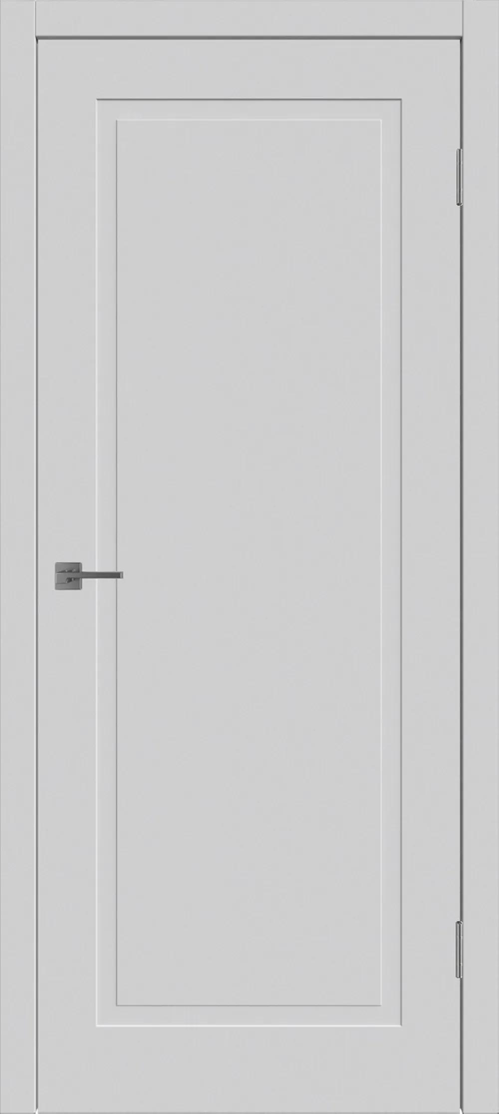 Дверь межкомнатная WINTER Флэт 1 ДГ Светло-серая эмаль