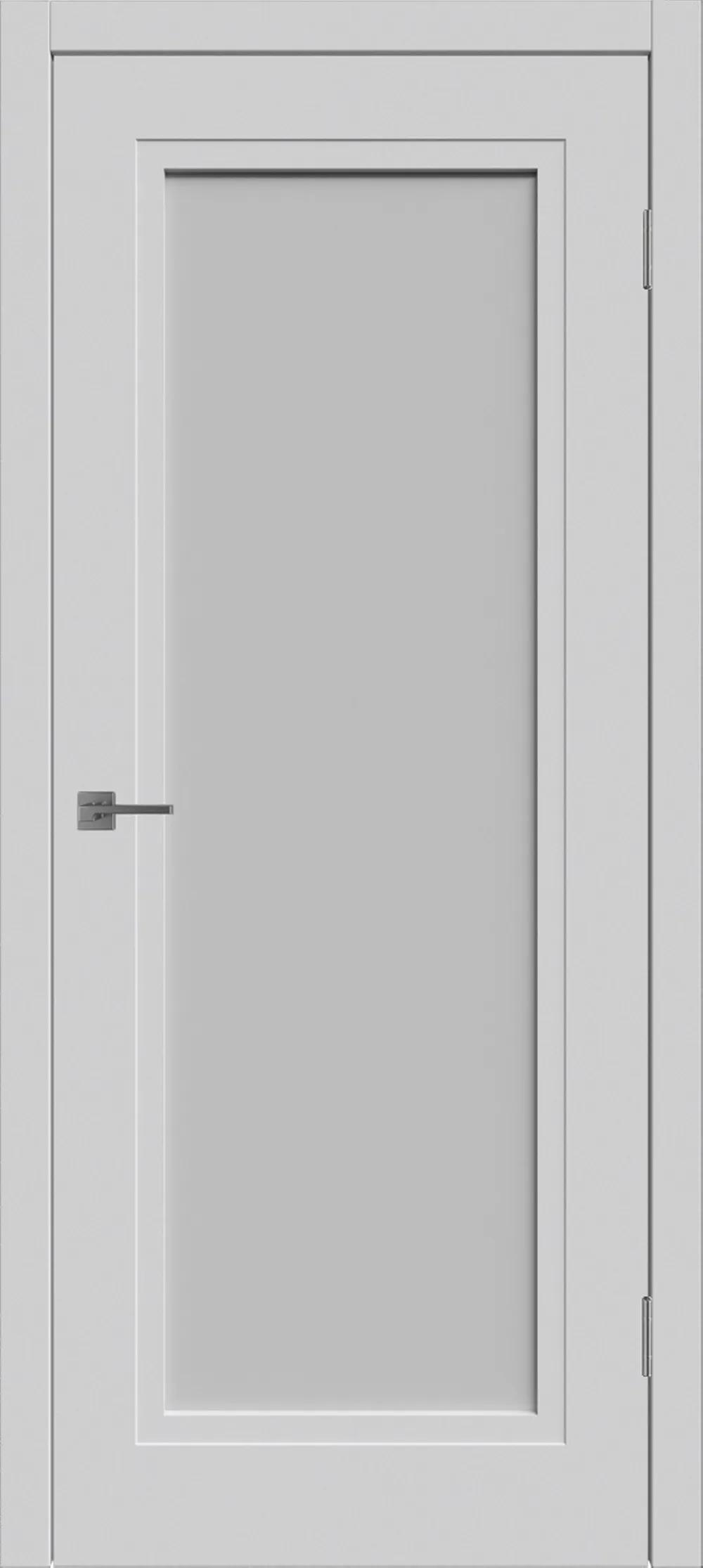 Дверь межкомнатная WINTER Флэт 1 ДО мателюкс Светло-серая эмаль