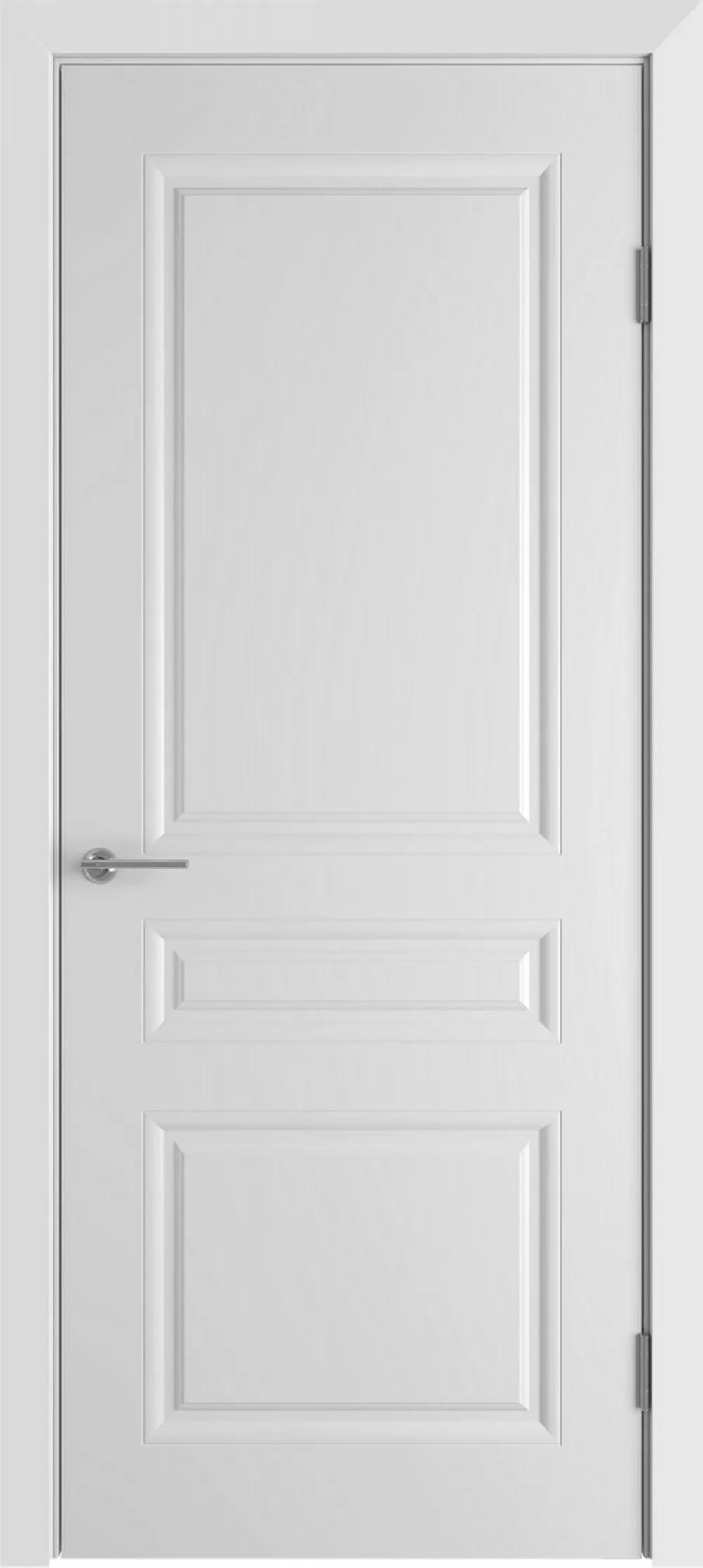 Дверь межкомнатная WINTER Челси ДГ Белая эмаль