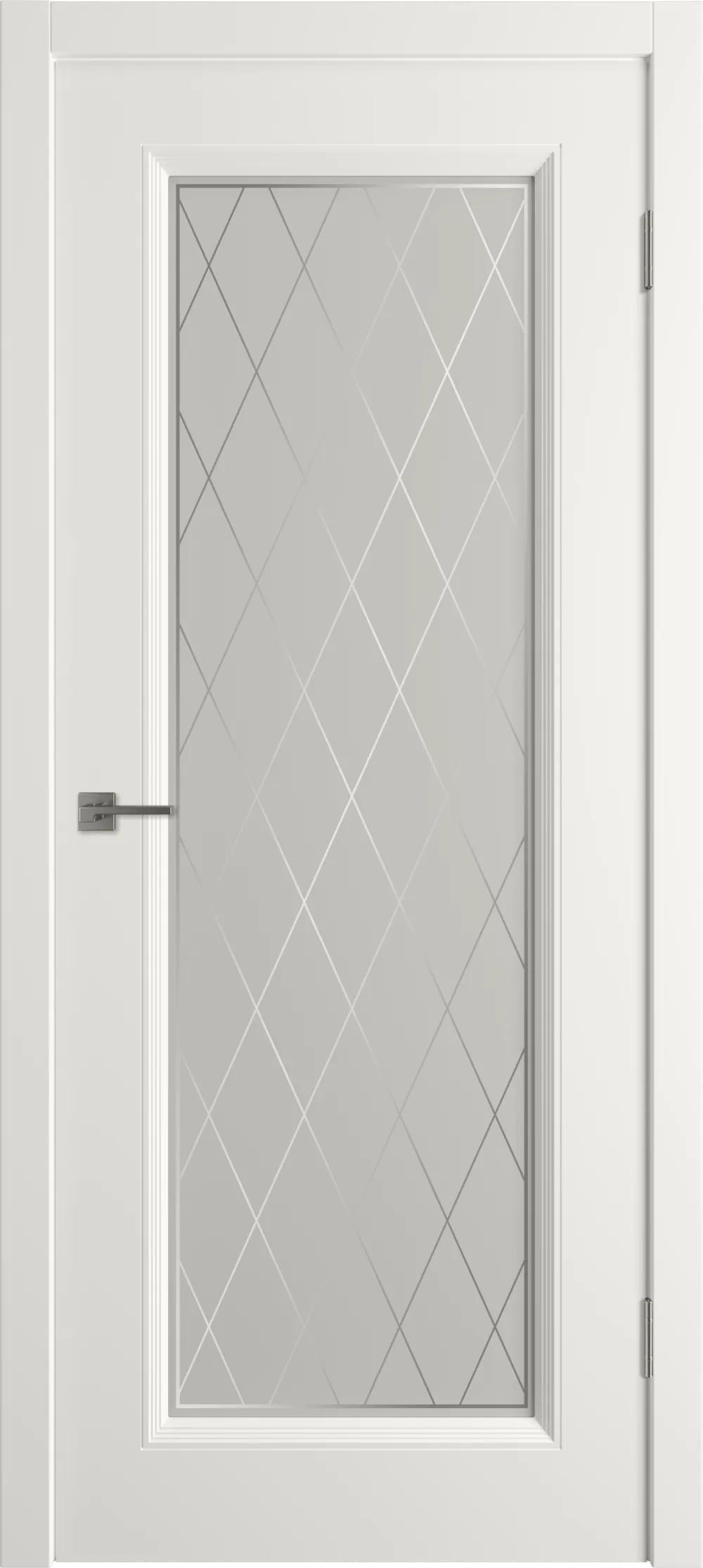 Дверь межкомнатная WINTER Флорида ДО матовое с пескоструйным рисунком Мокко эмаль