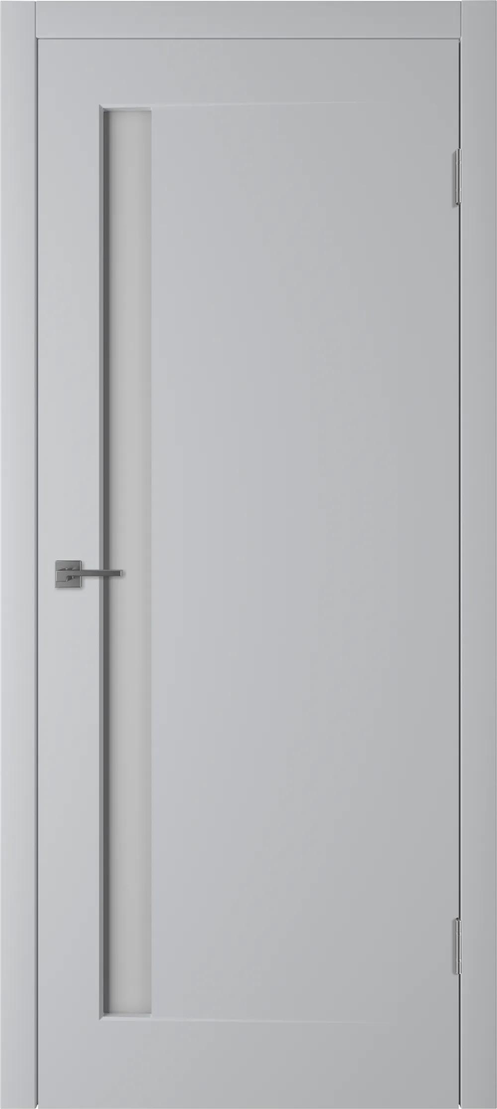 Дверь межкомнатная WINTER Эклипс 1 ДО мателюкс Светло-серая эмаль L