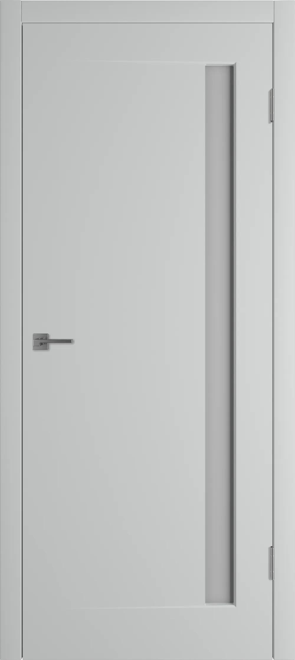 Дверь межкомнатная WINTER Эклипс 1 ДО мателюкс Серебро эмаль