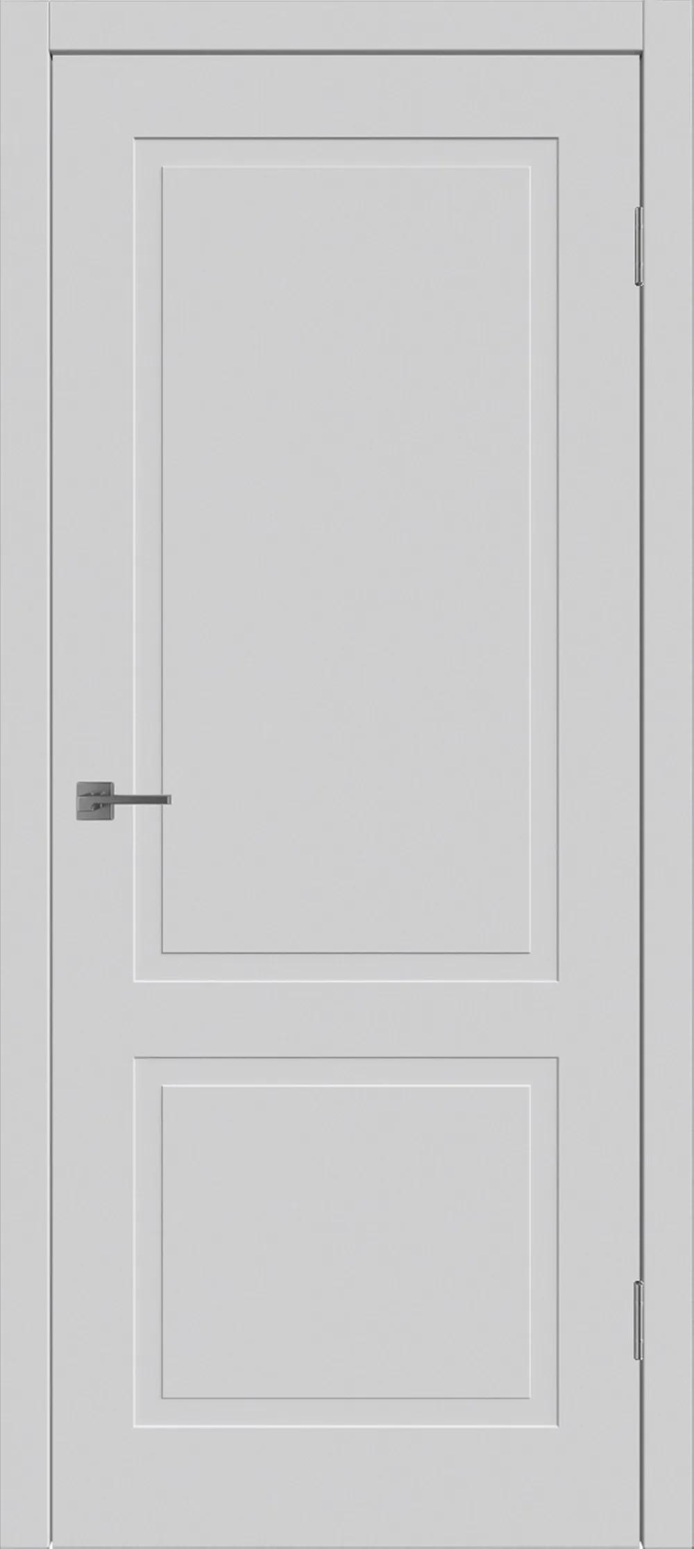 Дверь межкомнатная WINTER Флэт 2 ДГ Светло-серая эмаль