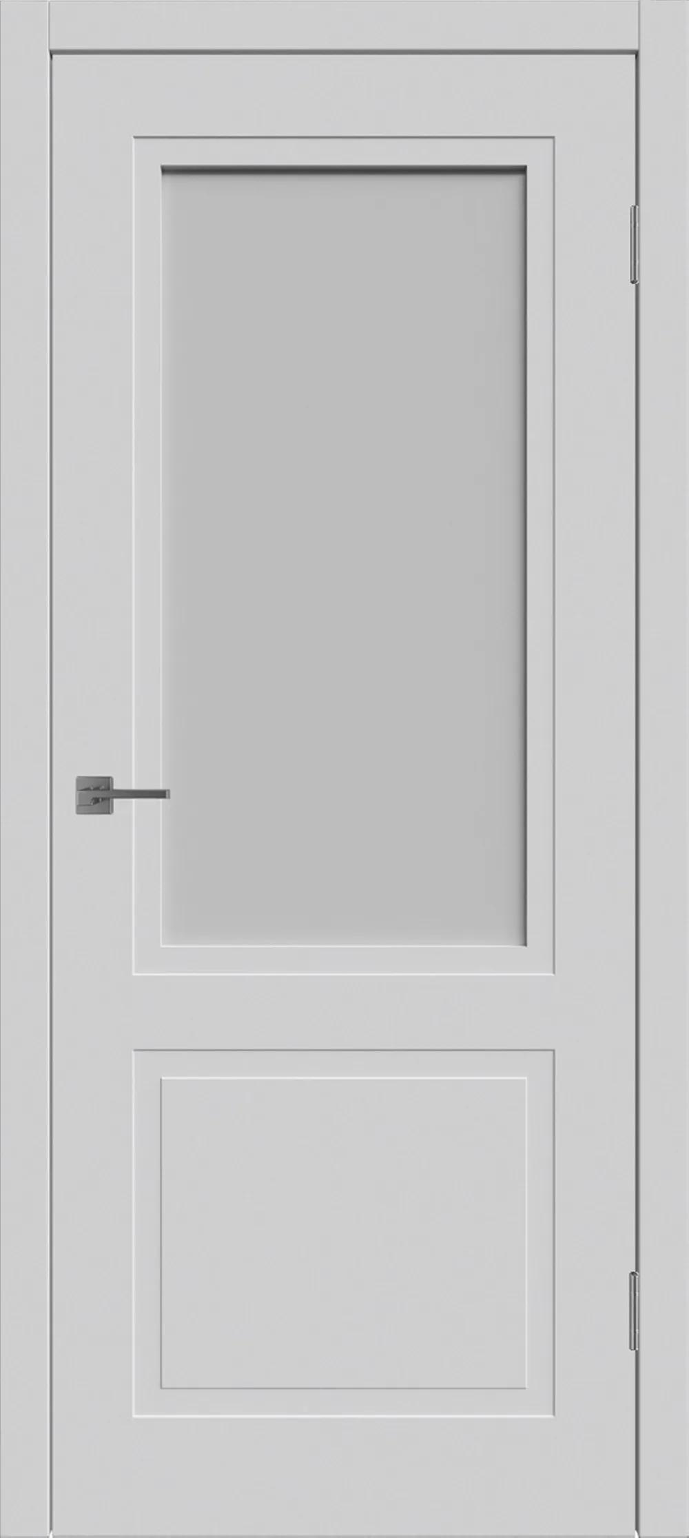 Дверь межкомнатная WINTER Флэт 2 ДО мателюкс Светло-серая эмаль