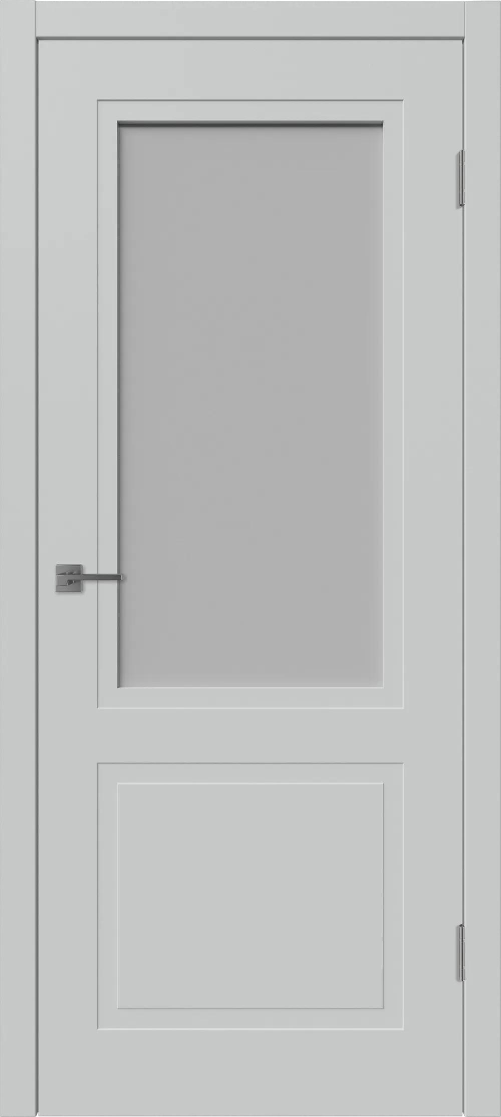 Дверь межкомнатная WINTER Флэт 2 ДО мателюкс Серебро эмаль