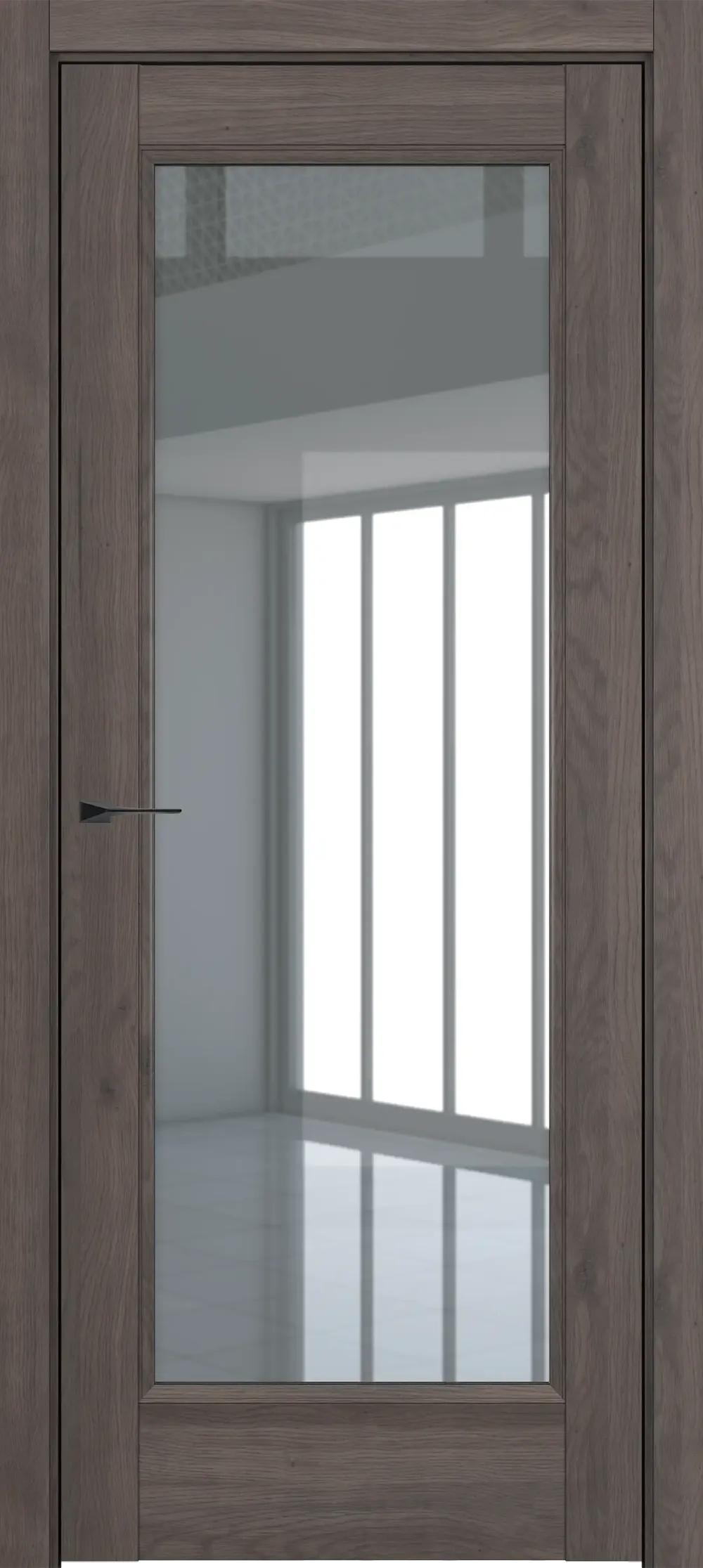 Дверь межкомнатная Baguette Неаполь ДО Baguette B2 стекло прозрачное Дарк вуд