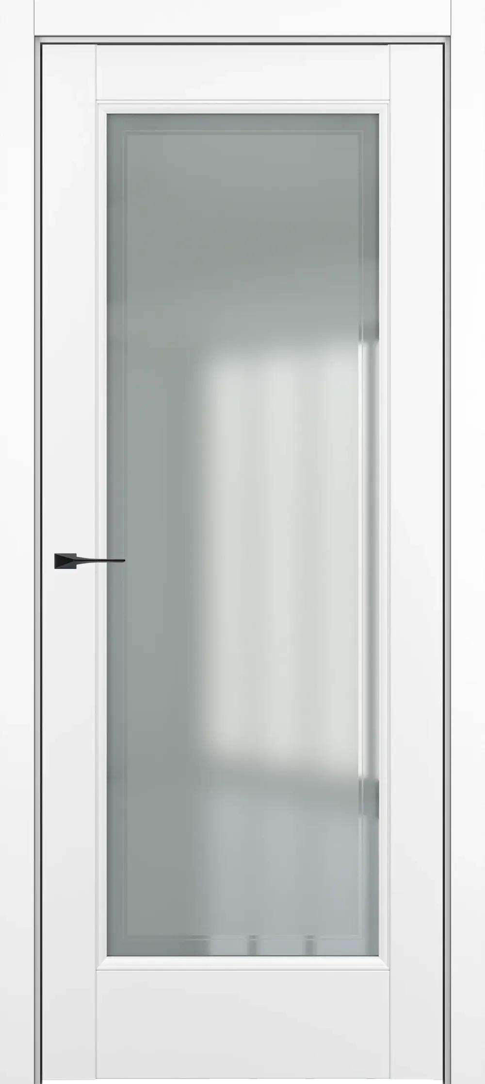 Дверь межкомнатная Baguette Неаполь ДО Baguette B2 Сатинато с рамкой Белый матовый