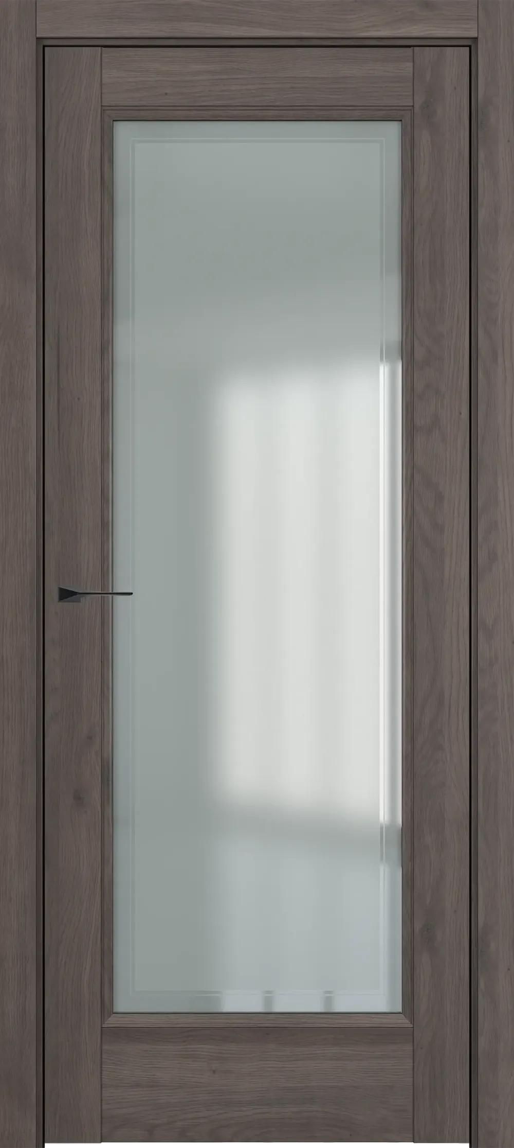 Дверь межкомнатная Baguette Неаполь ДО Baguette B2 Сатинато с рамкой Дарк вуд