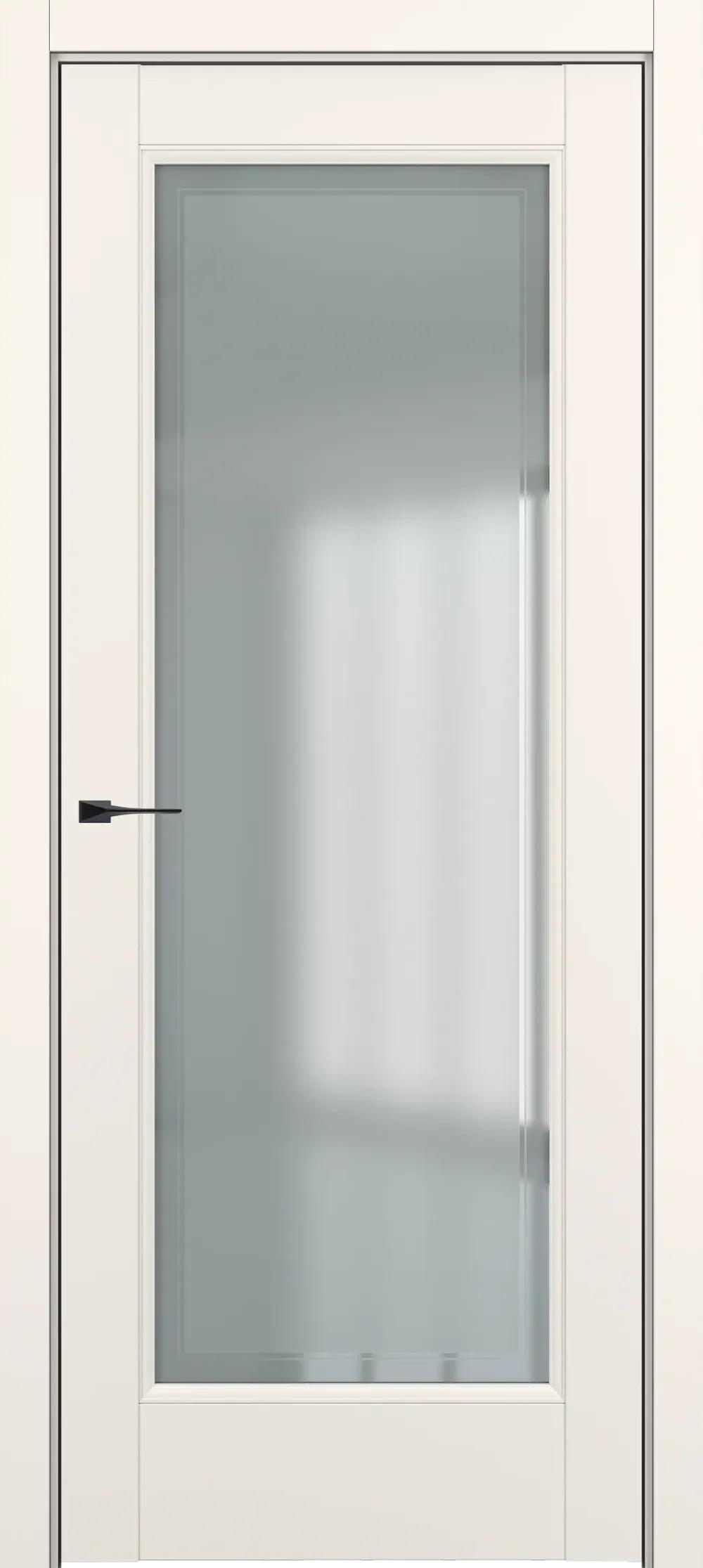 Дверь межкомнатная Baguette Неаполь ДО Baguette B2 Сатинато с рамкой Молочный матовый