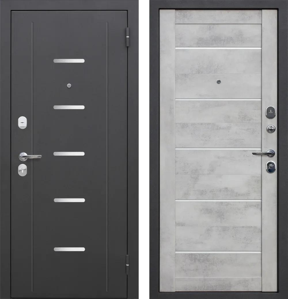 Дверь входная Гарда 10 мм Серебро Антик серебро - бетон снежный