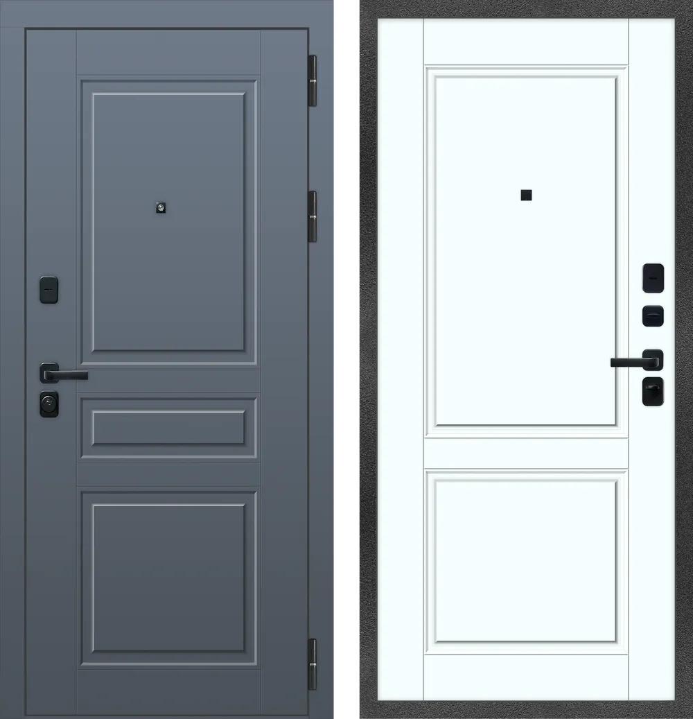 Дверь входная M107 ФЛ-32 Velluto Oscure AG 710 - ФЛ-30 Velluto Bianco AG 700