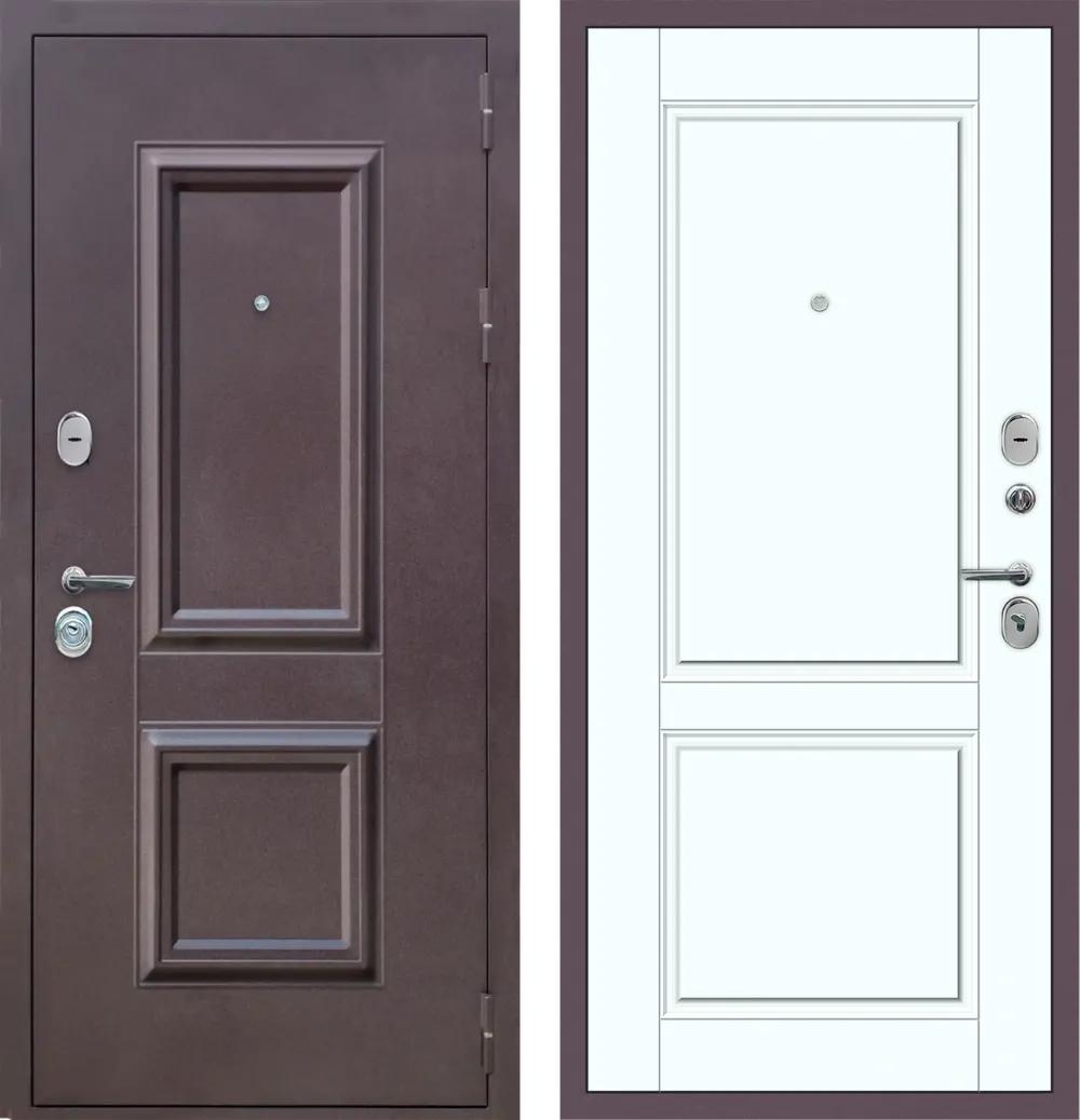 Дверь входная M51 с фрезеровкой Букле опал - ФЛ-30 Velluto Bianco AG 700