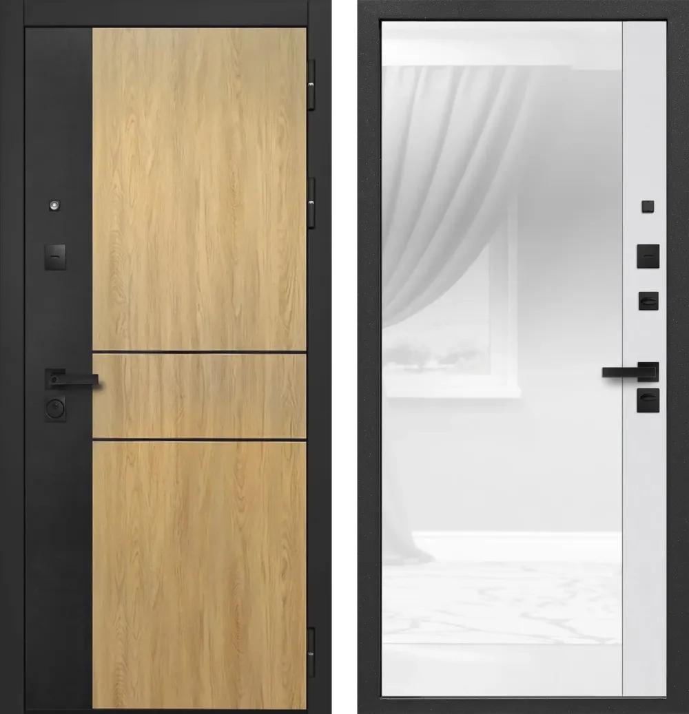 Дверь входная 9 см Smart 2 Дуб мадейра янтарь - Лайт Грей