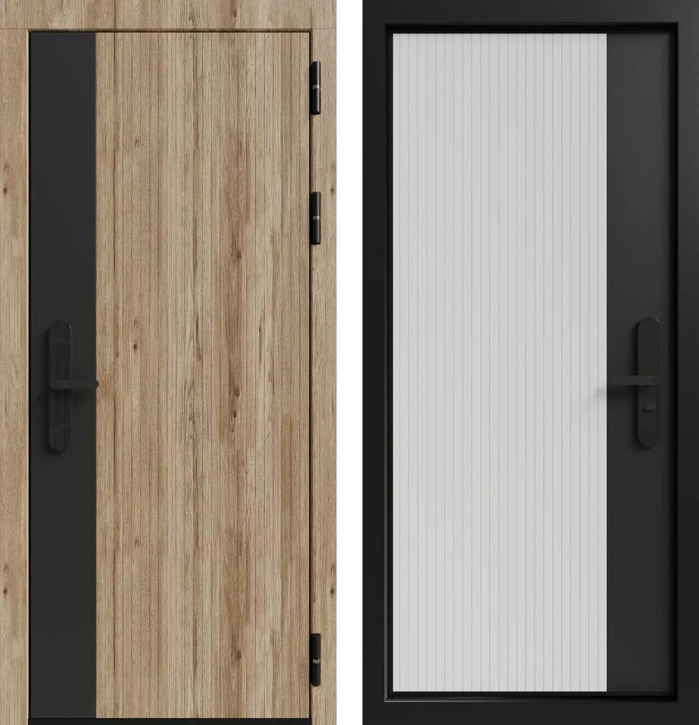 Дверь входная Электро 3К90 ЮР27 Дуб санремо - ЮР-27 ZB 741-2 Дуб Беловежский