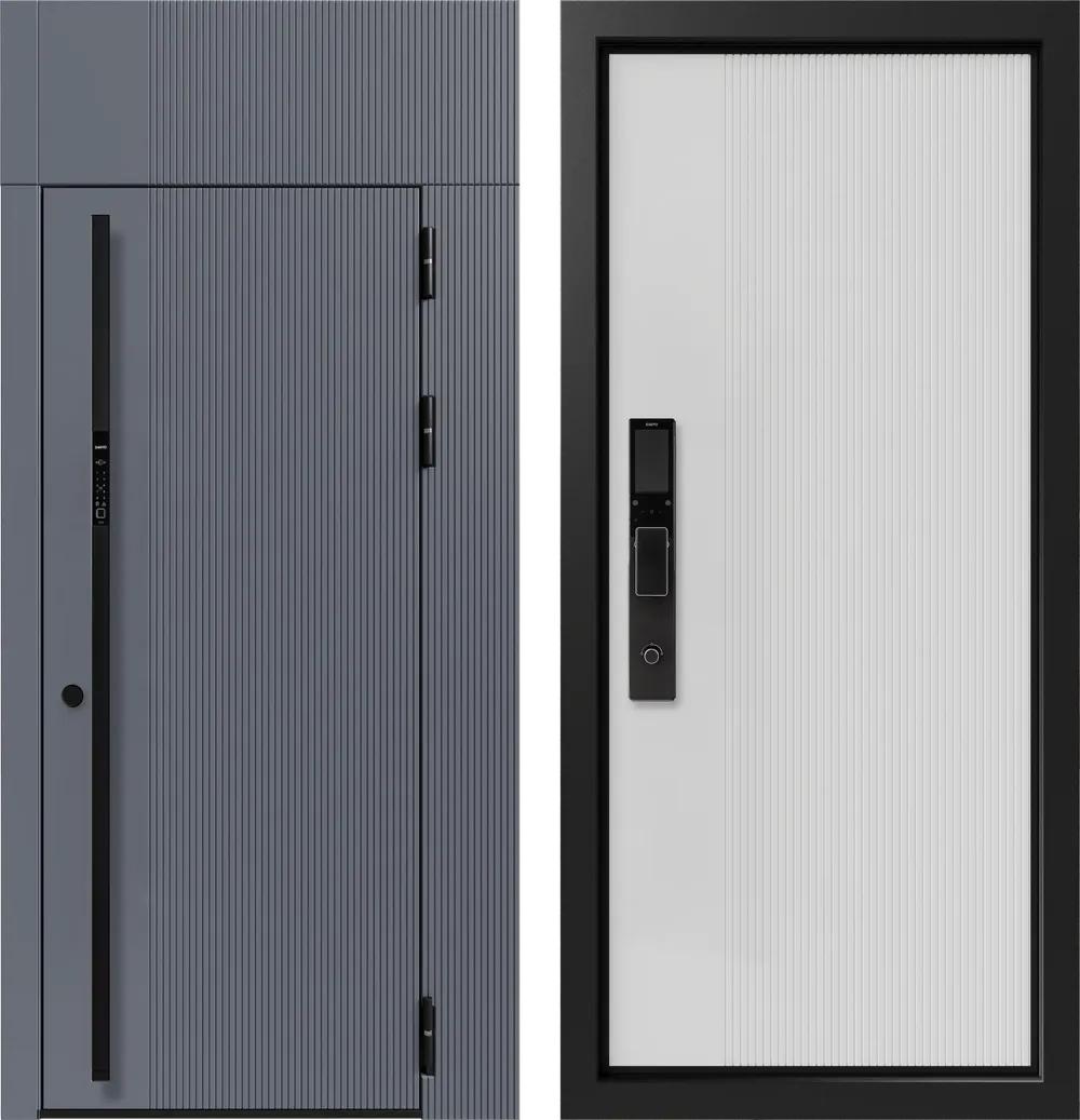 Дверь входная Армада 3К90 ЮР-35 RAL 9011 - ЮР-35 RAL 9003