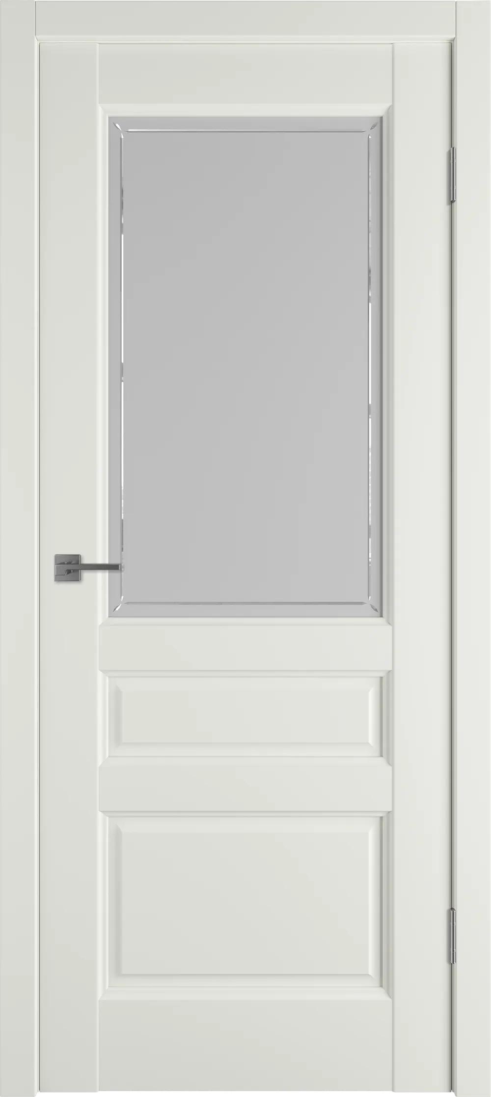 Дверь межкомнатная EMALEX Elegant 3 ДО Crystal Cloud Emalex MidWhite
