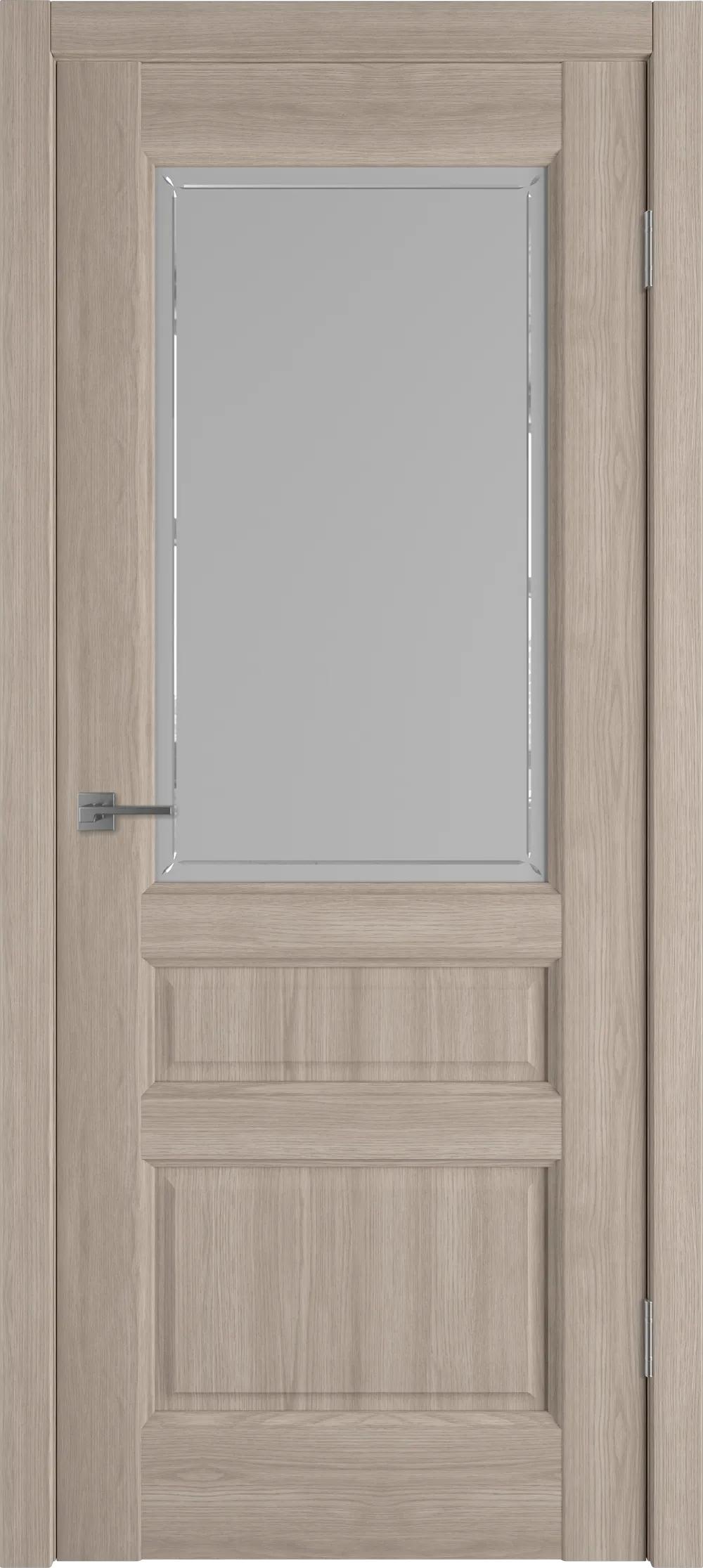 Дверь межкомнатная EMALEX Elegant 3 ДО Crystal Cloud Red Oak