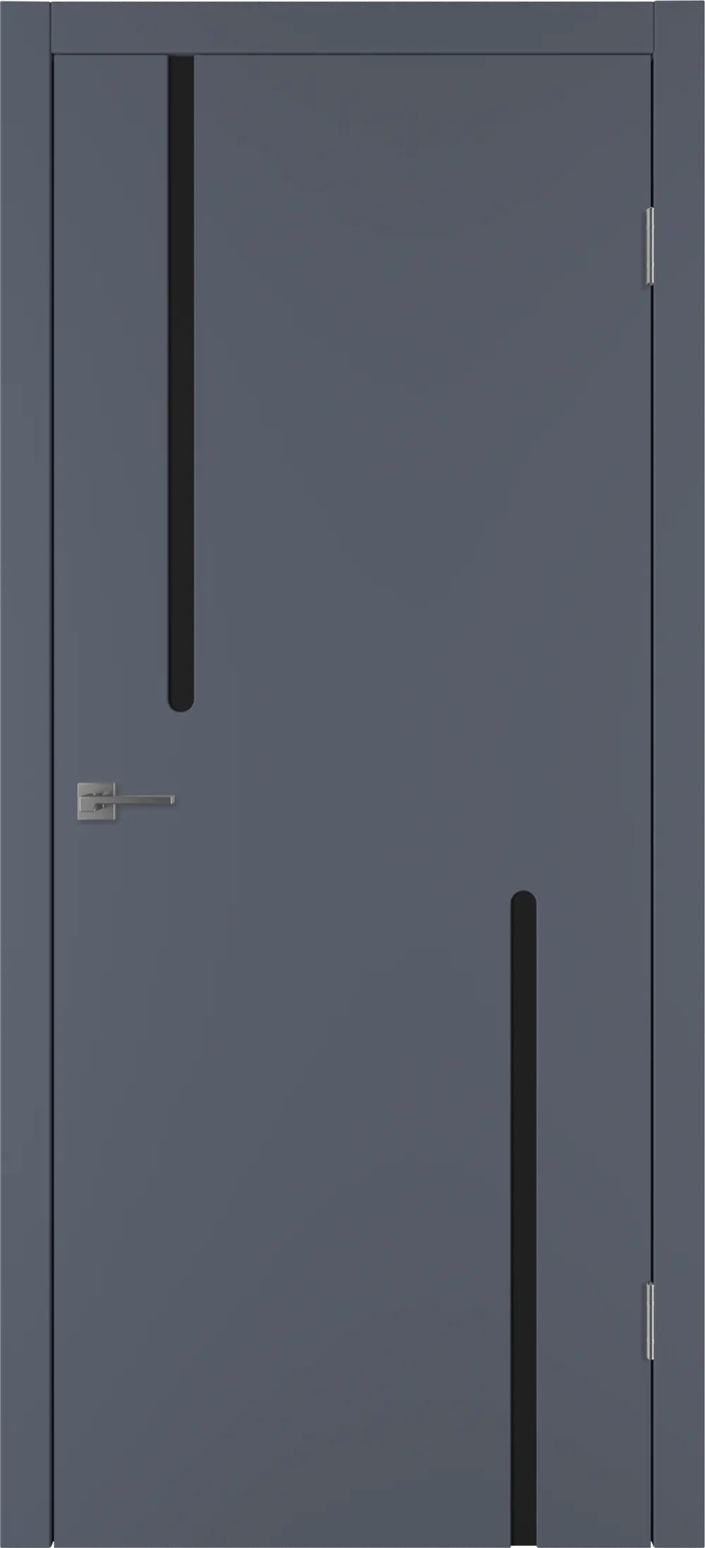 Дверь межкомнатная Integra 62 ДО Black gloss Графит эмаль