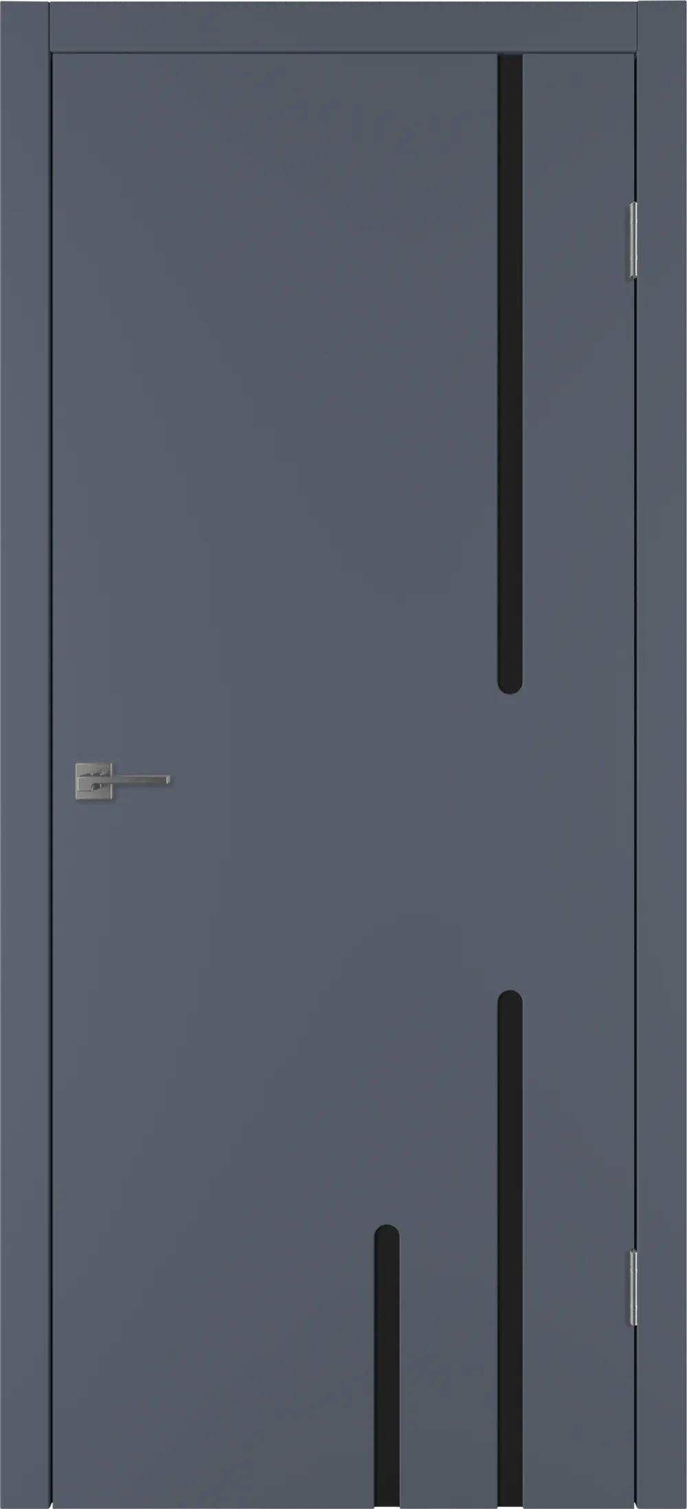Дверь межкомнатная Integra 63 ДО Black gloss Графит эмаль