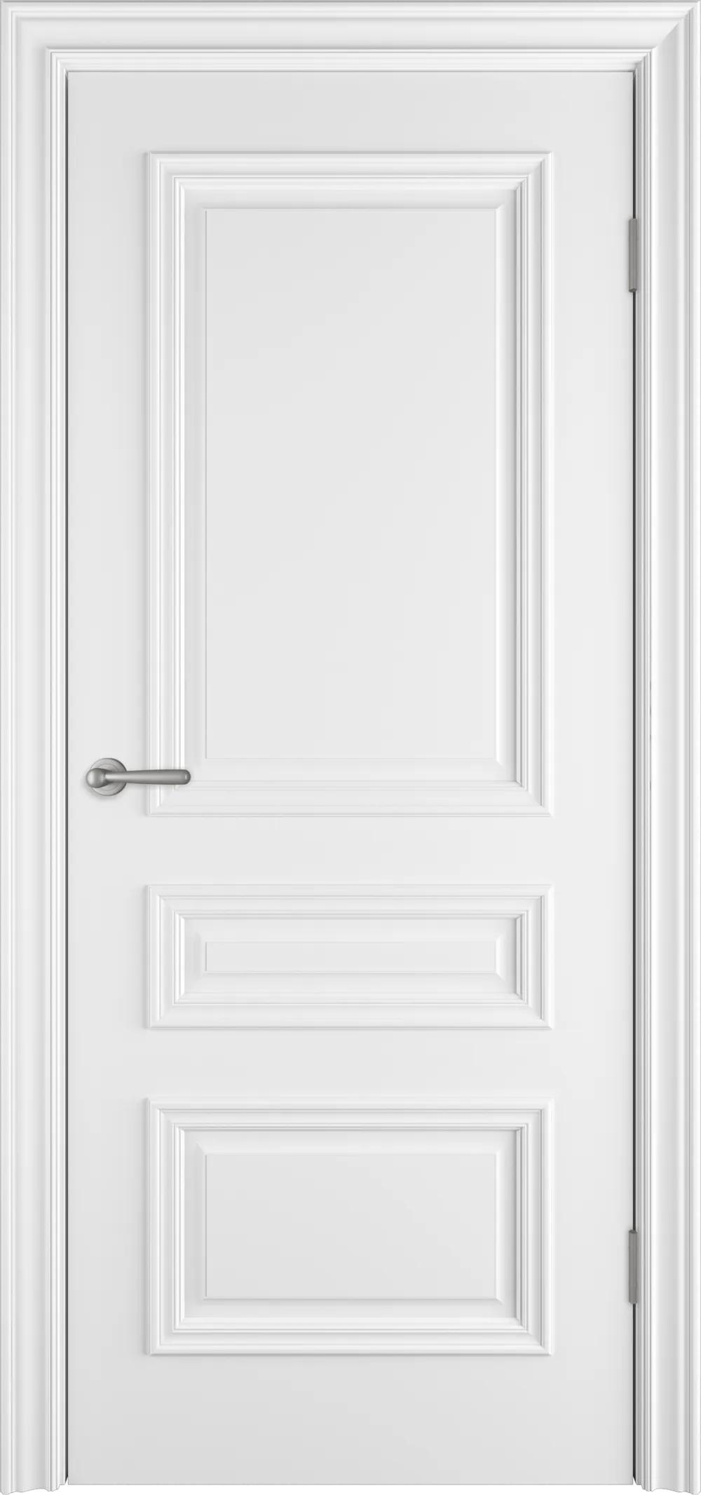 Дверь межкомнатная Antique Luxe 3 ДГ Белая эмаль