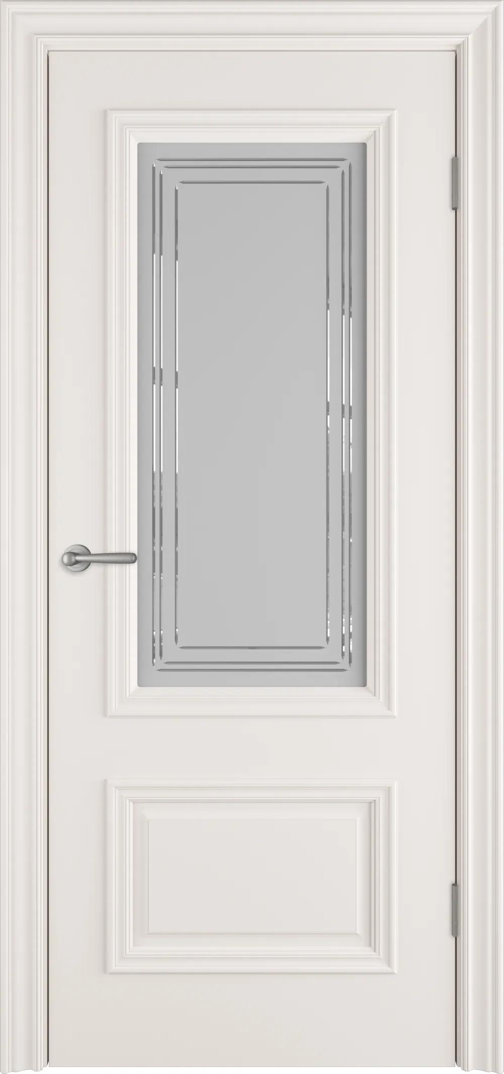 Дверь межкомнатная Antique Luxe 2 ДО Crystal Cloud Слоновая кость эмаль