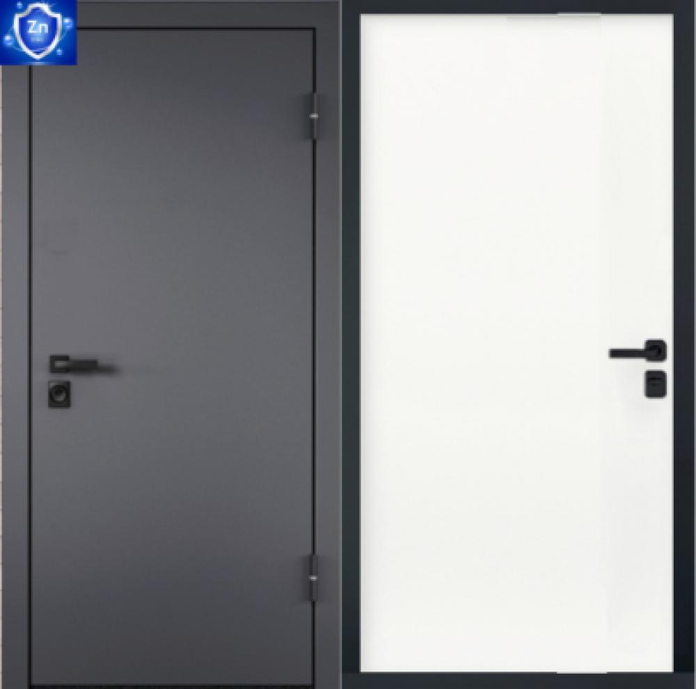 Дверь входная терма оцинкованная сталь Ecoterma ZN-1D 960*2050