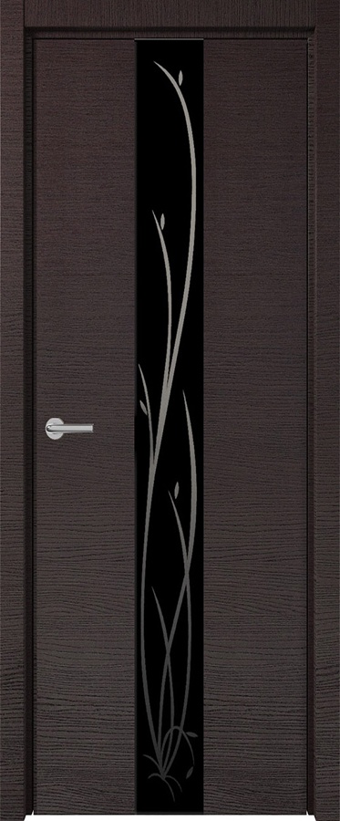 Н-4 черное с рис. 800*2000 Дуб французский темный