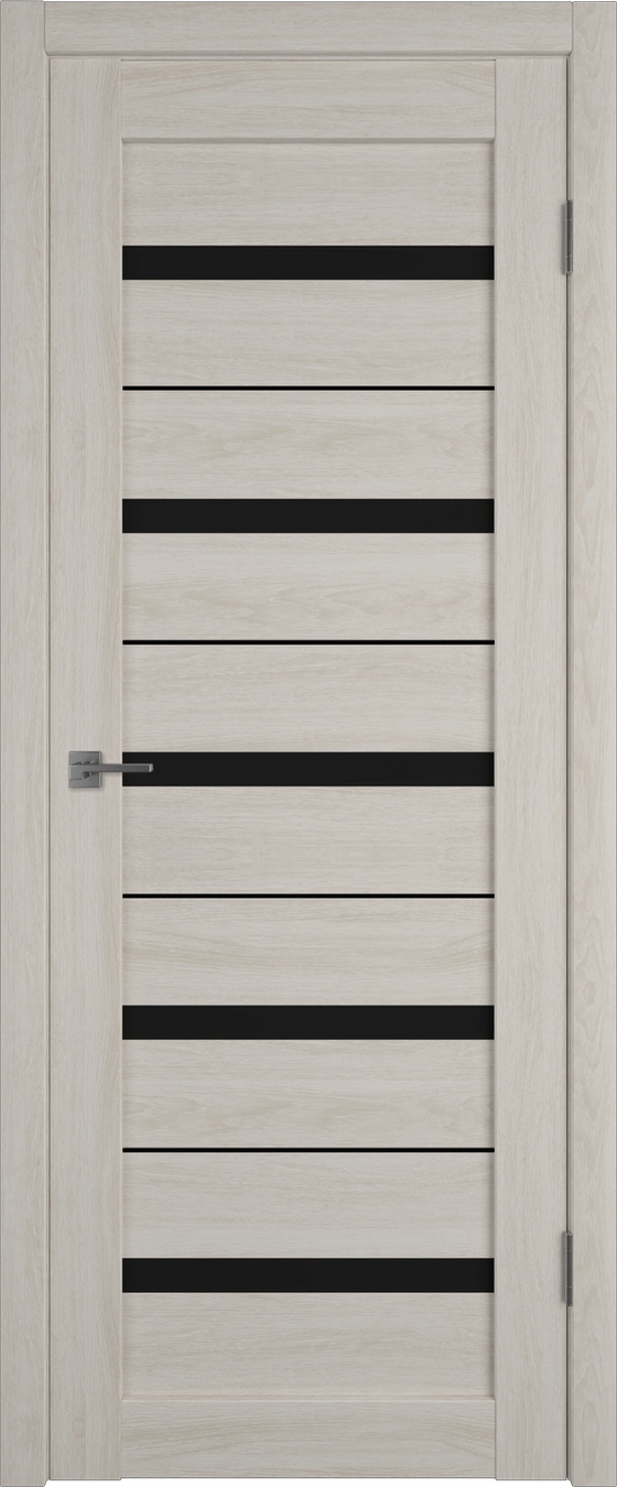 Atum Pro AL7 BLACK gloss 800*2000 Scansom Oak молдинг черный
