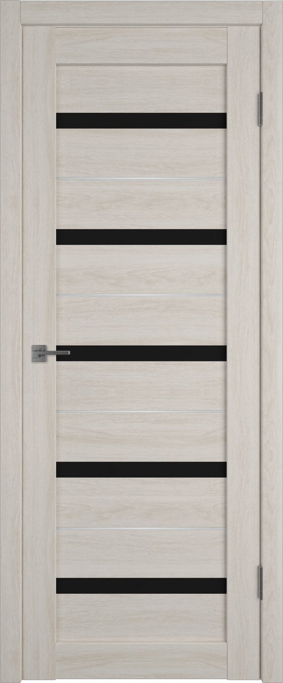 Atum Pro AL7 BLACK gloss 800*2000 Scansom Oak молдинг серебро