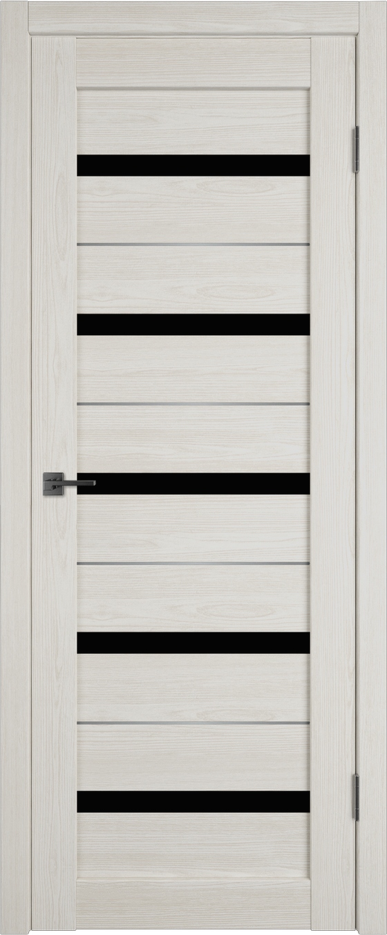 Atum Pro AL7 BLACK gloss 800*2000 Artic Oak молдинг серебро