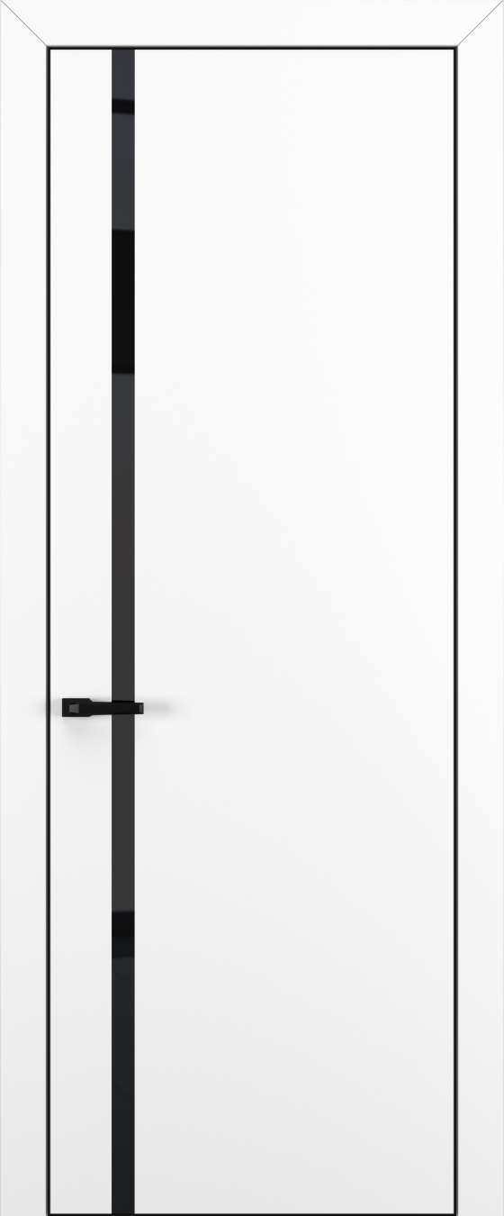 Квалитет К1 Black Classic 800*2000 Белый матовый ALU Черная зпп Eclipse 2.0 под 2 петли зпз 196