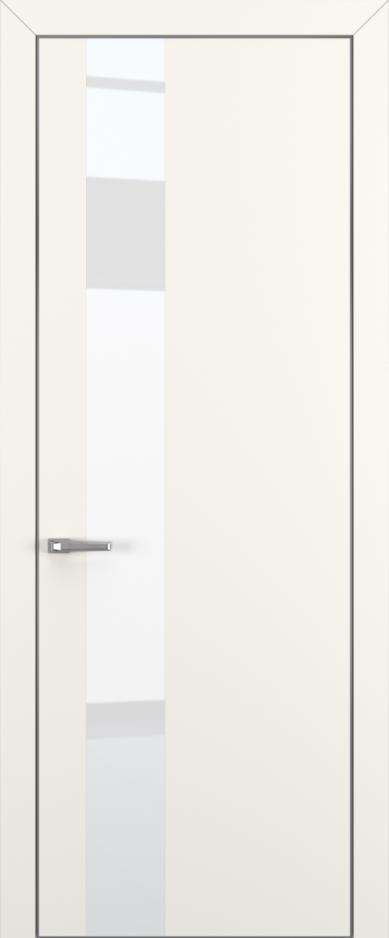 Квалитет К3 White Pure 800*2000 Молочный матовый ALU Серая зпп Eclipse под 2 петли зпз 196