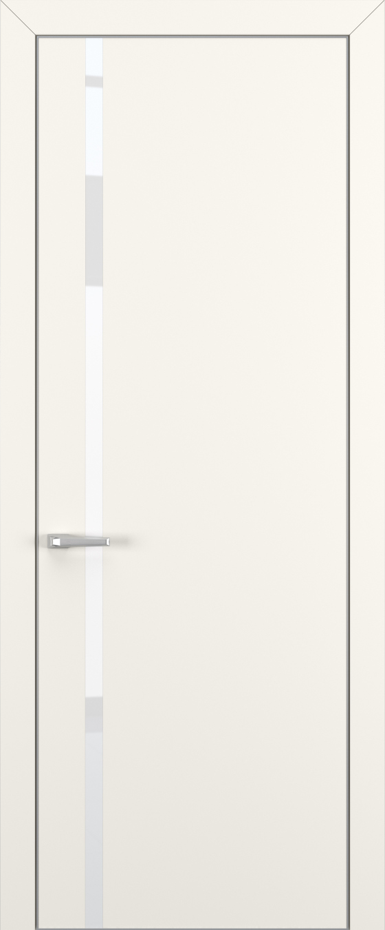 Квалитет К1 White Pure 800*2000 Молочный матовый ALU Серая зпп Eclipse 2.0 под 2 петли зпз 196