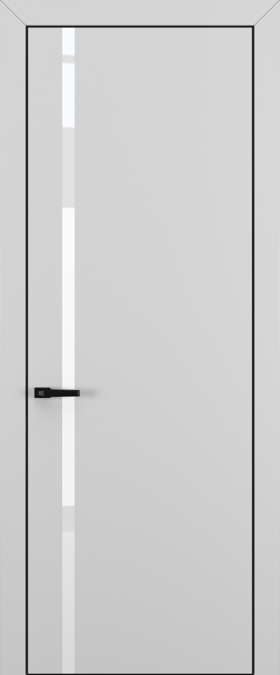 Квалитет К1 White Pure 800*2000 Матовый Серый ALU Черная зпп Eclipse 2.0 под 2 петли зпз 196