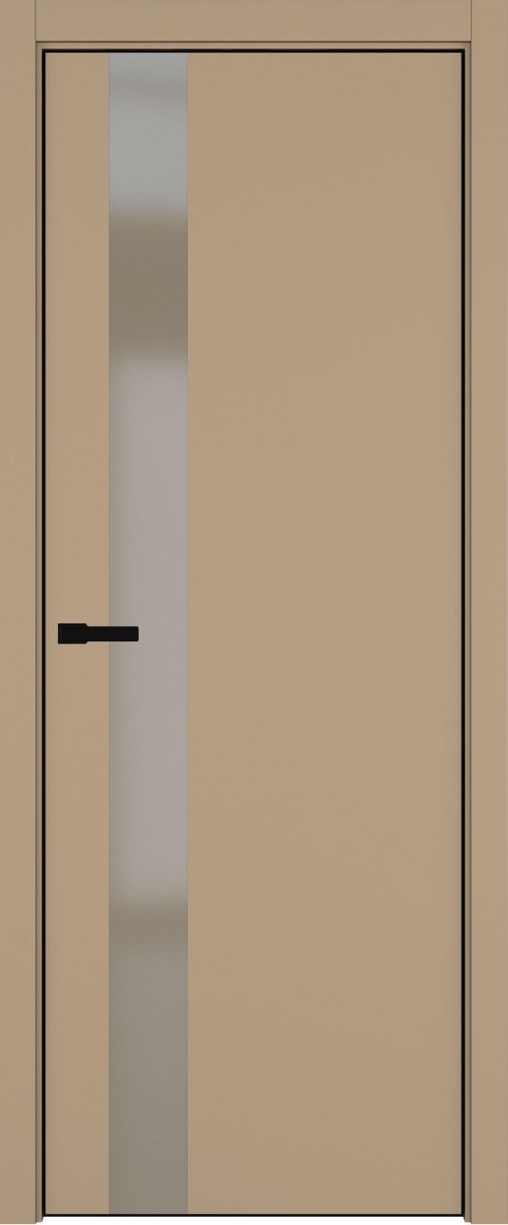 H3 ДО ART Lite бронза мат. 800*2000 Бежевая эмаль ALU Черная под 2 петли зпз 196