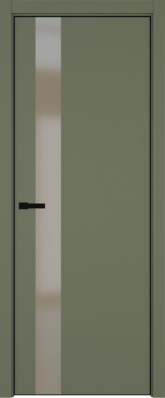 H3 ДО ART Lite бронза мат. 800*2000 Оливковая эмаль ALU Черная под 2 петли зпз 196