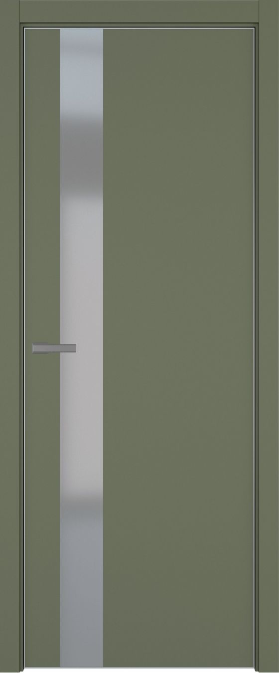 H3 ДО ART Lite серый мат. 800*2000 Оливковая эмаль ALU Серая под 2 петли зпз 196