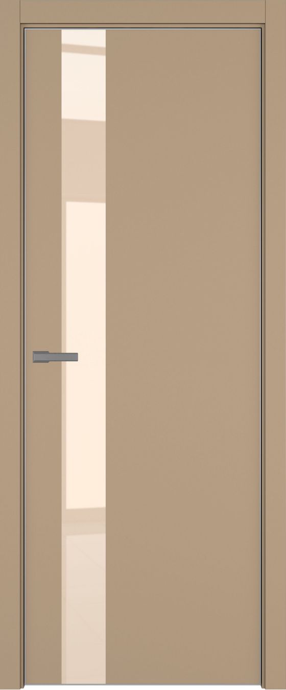 H3 ДО ART Lite бежевый лак 800*2000 Бежевая эмаль ALU Серая под 2 петли зпз 196
