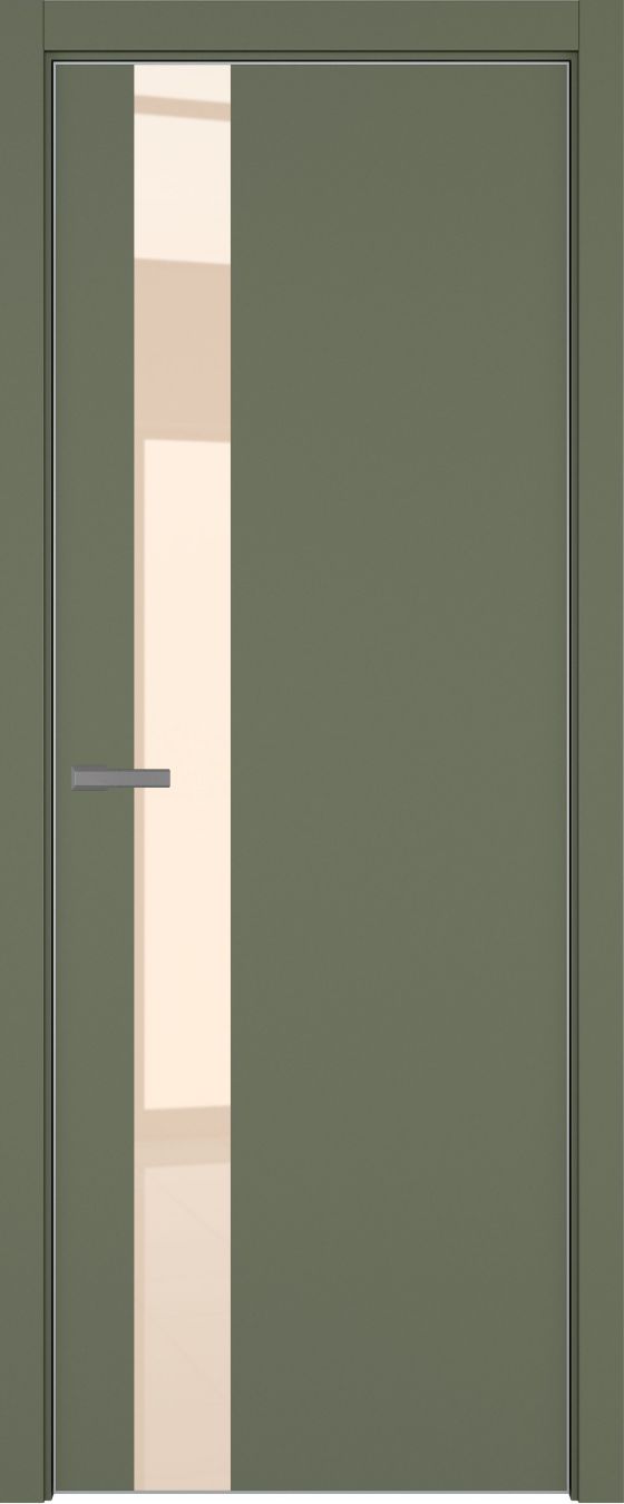 H3 ДО ART Lite бежевый лак 800*2000 Оливковая эмаль ALU Серая под 2 петли зпз 196