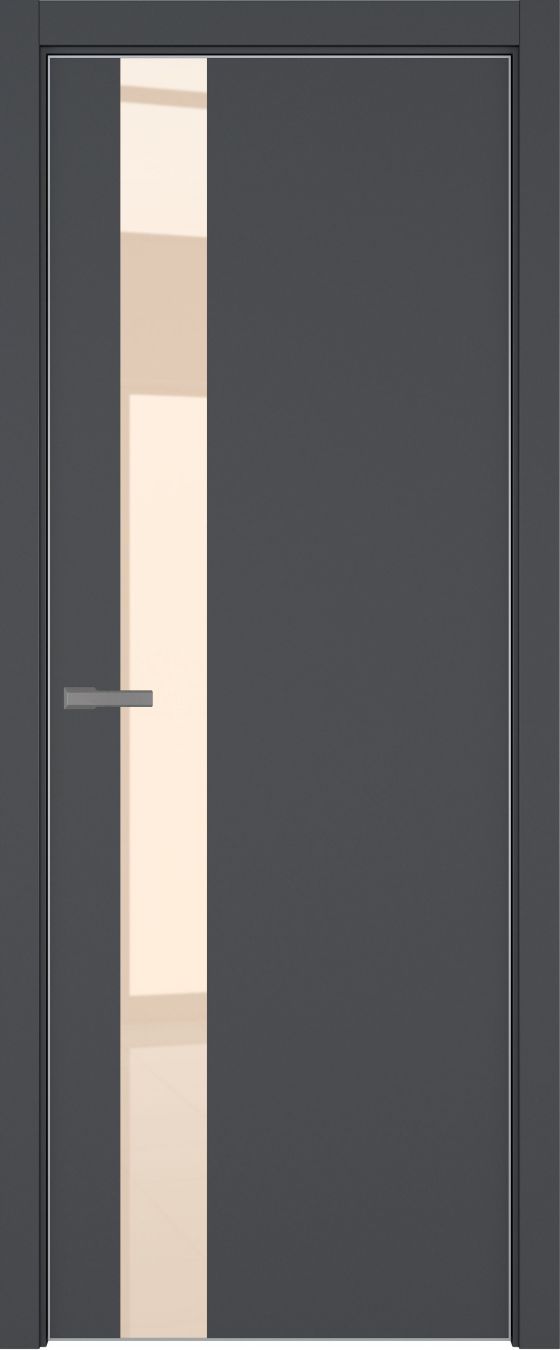 H3 ДО ART Lite бежевый лак 800*2000 Темно-серая эмаль ALU Серая под 2 петли зпз 196
