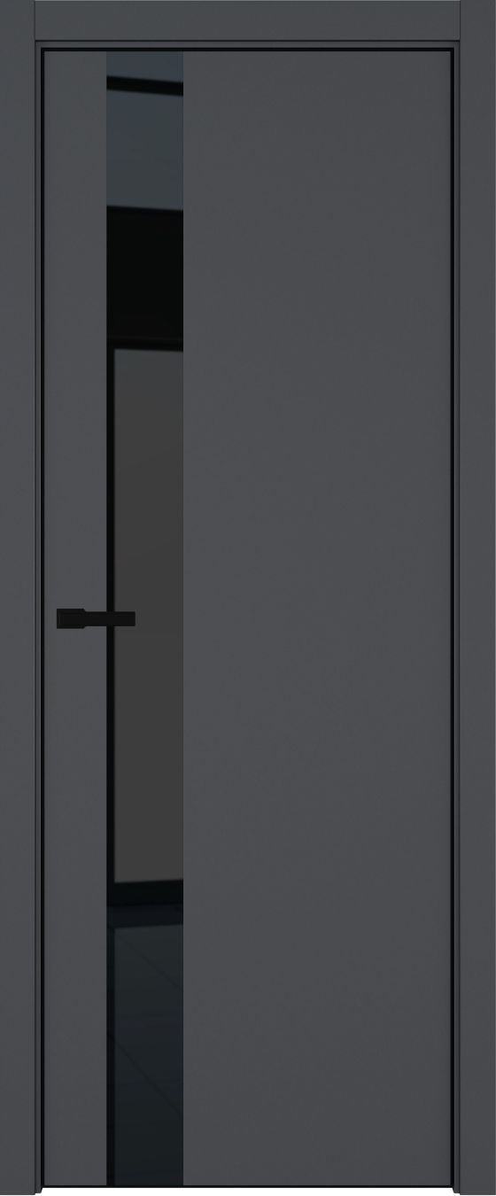H3 ДО ART Lite черный лак 800*2000 Темно-серая эмаль ALU Черная под 2 петли зпз 196