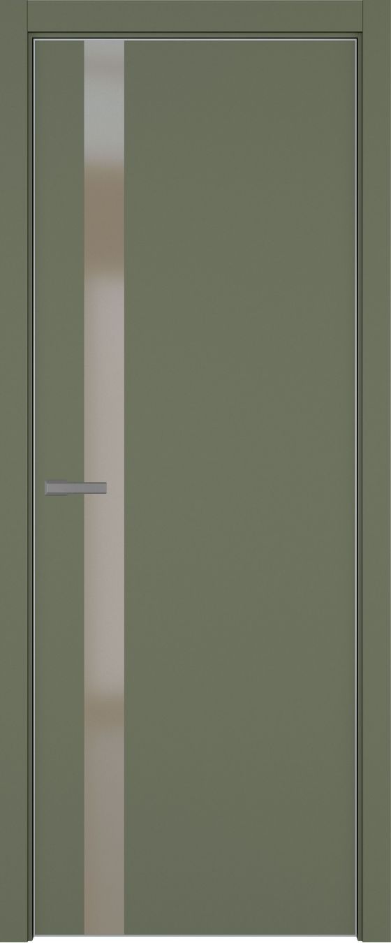 H2 ДО ART Lite бронза мат. 800*2000 Оливковая эмаль ALU Серая под 2 петли зпз 196