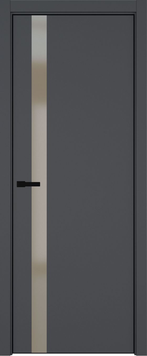 H2 ДО ART Lite бронза мат. 800*2000 Темно-серая эмаль ALU Черная под 2 петли зпз 196