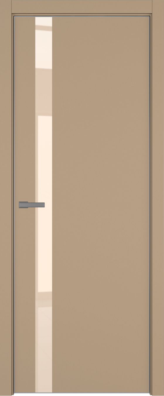 H2 ДО ART Lite бежевый лак 800*2000 Бежевая эмаль ALU Серая под 2 петли зпз 196