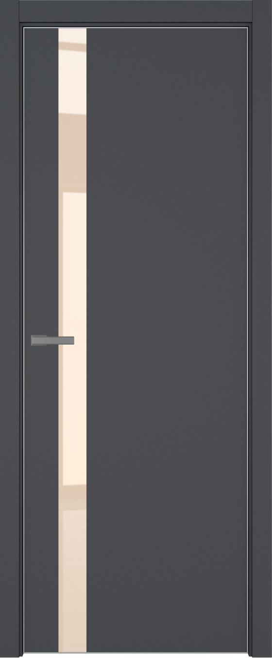 H2 ДО ART Lite бежевый лак 800*2000 Темно-серая эмаль ALU Серая под 2 петли зпз 196